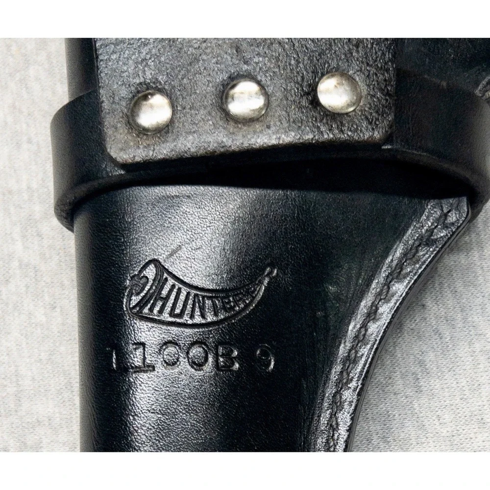 Vtg Hunter 1100B 9 Black Leather Holster Hunting‎ Shooting Sports Tactical